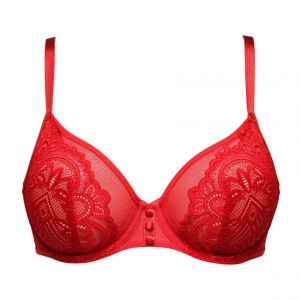 Sans Complexe Soutien gorge classique armatures Lyse, Lingerie seduction Rouge - Couleur Rouge - Taille 100C