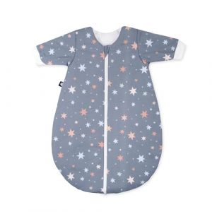 Julius Z&ouml;llner Gigoteuse d'hiver en Jersey - Rembourrage Chaud 2,5 tog - Lavable &agrave; 60 &deg;C - Fabriqu&eacute;e en Allemagne - Certifi&eacute; &Ouml;ko-Tex Standard 100 - Motif &eacute;toiles Brillantes - Taille 68/74