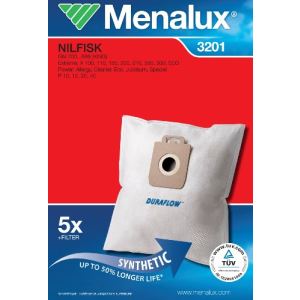 Image de Menalux 3201 - 5 sacs + 1 filtre pour aspirateurs Nilfisk