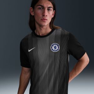 Nike Maillot de foot &agrave; manches courtes replica Dri-FIT Chelsea FC 2025/26 Stadium Gardien de but pour homme - Noir - Taille XS - Male