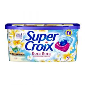 Super croix Lessive Capsule Bora Bora Fleur De Monoi - La Boîte De 30 Capsules