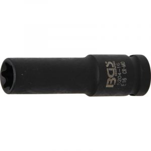 BGS 5204-16 | Douille &agrave; choc, profil E, longue | 12,5 mm (1/2") | E16