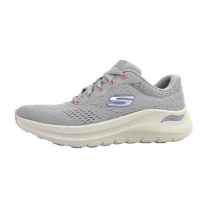 Skechers Femme Arch FIT 2.0 BIG League, Garniture Corail pervenche Gris Clair, 37 EU