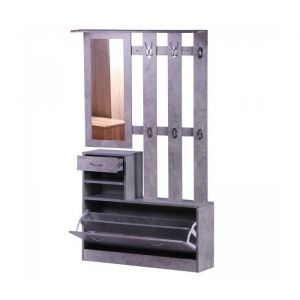 MH Ensemble meubles d'entr&eacute;e Isabelle en bois gris