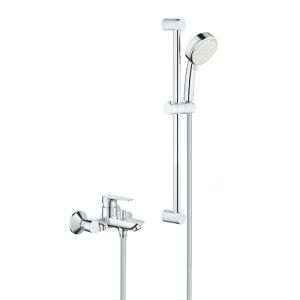 Grohe New Tempesta Cosmopolitan 100 ensemble de douche 2 jets + mitigeur monocommande bain/douche, chrome (23914001-26076002)