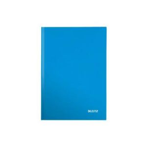 Image de Leitz 4628-10-36 - Carnet broché Wow A5, 160 pages 90 g/m² quadrillées 5x5, couverture rembordée rigide, bleu métallique