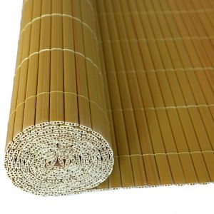 Brise vue de jardin balcon résistant en PVC Bambou / 1,60 x 4 m