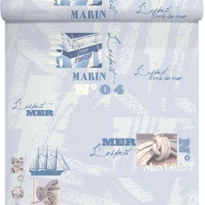 Image de Lut&egrave;ce Papier peint expans&eacute; CUISINE & BAINS Esprit marin bleu