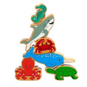 Legler Lanka fair trade - lot de 6 figurines en bois monde marin