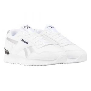 Reebok Femme Glide Ripple Clip Sneaker, White/White/Silver Metallic, 40.5 EU