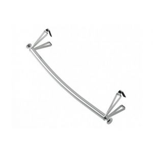 Thermor Barre portante galbée pour radiateur Allure et Riviera - 498007 - Longueur 48.5 cm - Chrome