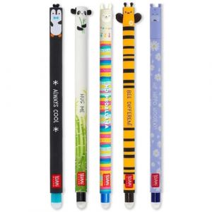 Legami Lot de 5 stylos gel effaçables avec encre thermosensible
