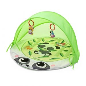Chicco Tapis d'&Eacute;veil et de Jeux pour B&eacute;b&eacute; Magic Forest, avec tapis d'&eacute;veil en forme de panda, auvent pliable et amovible, avec filet respirant, pour l'int&eacute;rieur et l'ext&eacute;rieur, Jouet pour b&eacute;b&eacute; 0+ mois