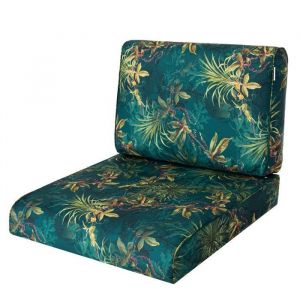 PillowPrim, Coussin pour fauteuil en rotin - Coussin d'extérieur - Coussin pour palettes - Vert gazon - 60 x 60 cm