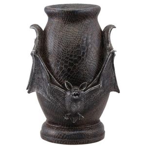 Ruedelafete Urne Chauve-souris effet peau de serpent en résine 26cm