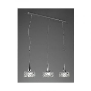 Diyas Suspension O2 3 Ampoules E27 Line Large, chrome poli