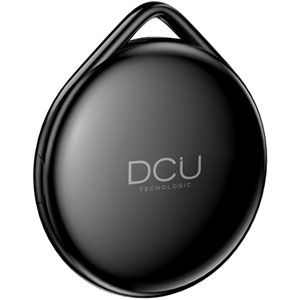 Localisateur anti-perte DCU Tecnologic - Buzzer pour une localisation facile - Plage de positionnement illimitée - Batterie remplaçable 210 mAh - Poids léger 7,5 G - Couleur noire