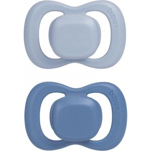 B.Box Silicone 0-6m chupete Ocean/Sky 2 ud