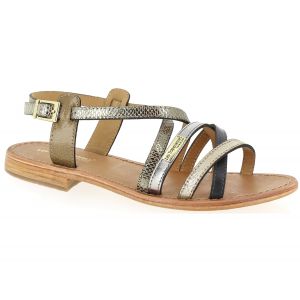 Les Trop&eacute;ziennes par M. Belarbi Sandale Femme Hapax Taupe/Serpent - Les Trop&eacute;ziennes