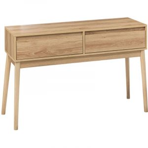 Console 2 Tiroirs Liam En Bois - Marron