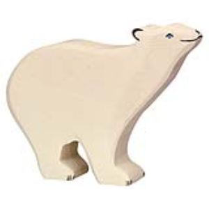 Holztiger Figurine Ours polaire en bois