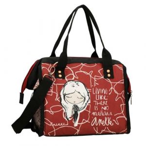 Anekke - Sac repas isotherme "Alegria" - 28,5 x 24,5 x 16 cm - Rouge