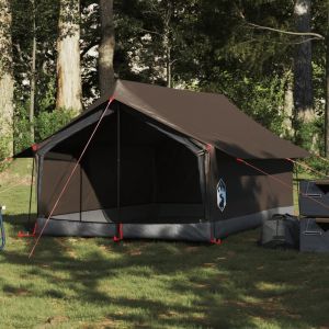 VidaXL Tente de camping 2 personnes marron imperm&eacute;able