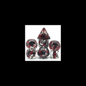 Epic Forge-Lot de 7 dés résine Gamme Insert - en Boite - Chauve-Souris