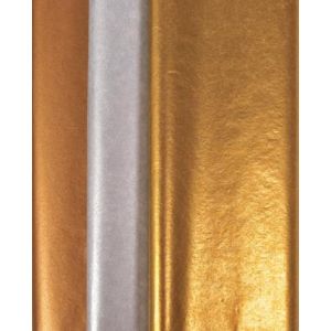 Image de Clairefontaine 95477C - Sachet de 8 feuilles de papier de soie, 18 g/m², 0,75m x 0,50m, coloris bronze métallisé