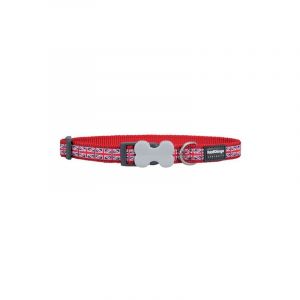RedDingo Collier Fantaisie rouge "Union Jack" Taille : T3