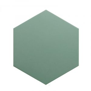 COIMBRA PICKLE GREEN 30638 - Carrelage 17,5x20 cm hexagonal uni aspect carreaux de ciment vert