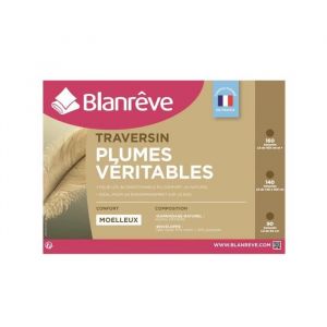 Blanr&ecirc;ve Traversin Naturel Plume 160