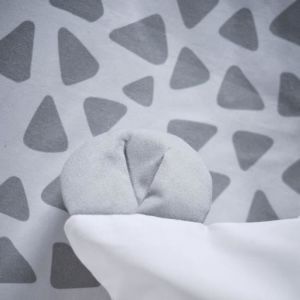 Today Parure de lit Funny - 1 personne - 140 x 200 cm - 100% coton - Gris Motif Enfant