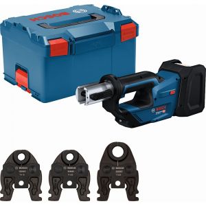 Bosch Sertisseuse sans fil GPT 18V-19 Professional + 3 Mâchoires type TH16/20/26 + L-BOXX 238 - 06019M2004