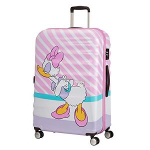 Image de American Tourister Wavebreaker Disney - Spinner L Valise, 77 cm, 96 L, Multicolore (Daisy Pink Kiss)