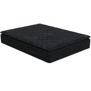DUBAI BLACK - Matelas m&eacute;moire de forme et ressorts ensach&eacute;s 140x190 cm &eacute;paisseur 33 cm