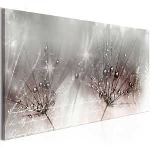 Artgeist Tableau Imprimé "Drops of Dew Pink Wide" 45x100cm