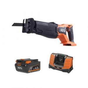 AEG Powertools - Pack 18V - Scie sabre Brushless 32 mm - Batterie 4.0 Ah - Chargeur