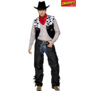 Smiffy's Déguisement de cowboy cuir pour homme (taille M ou L)