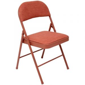 Chaise flexy plus en tissu chiné rose foncé - 5five