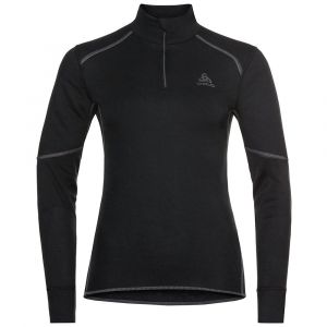 Image de Odlo Tee Shirt à manches longues 1/2 Zip - Active X-Warm - Black Noir - Femme