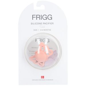 Frigg Sucette en Silicone Butterfly Lilac - Peach 0-6 Mois
