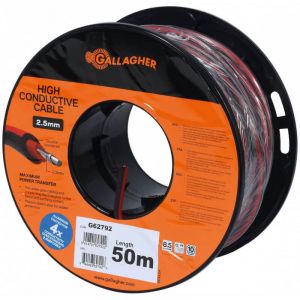 Gallagher Câble de sortie XL Rouge 2,5mm 50m