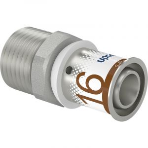 Uponor Raccord &agrave; sertir filetage m&acirc;le 16-R1/2'' R&eacute;f. 1070502