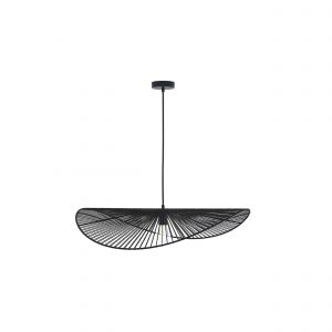 Suspension noire en papier de corde 75 cm - mada