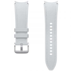 Samsung Original Bracelet Cuir Hybrid Vegan S/M Galaxy Watch 6 / 6 Classic / 5 / 5 Pro - Silver