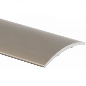 Seuil de transition Transition entre les rev&ecirc;tements de sol Auto-adh&eacute;sif Acier inoxydable mat 30 mm
