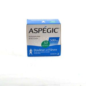 Image de Sanofi Asp&eacute;gic 500 mg - 30 Sachets