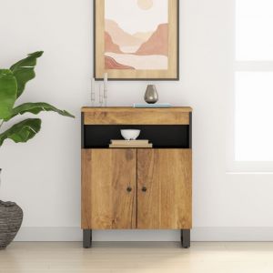 VidaXL Buffet avec 2 portes 60x33x75 cm bois massif de manguier 352916