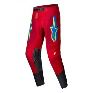 Alpinestars Pantalon cross Supertech Maker bright red/yellow fluo- US-